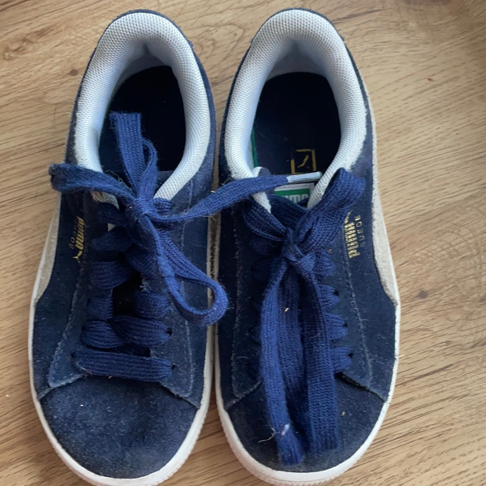 Puma navy leather shoes 13